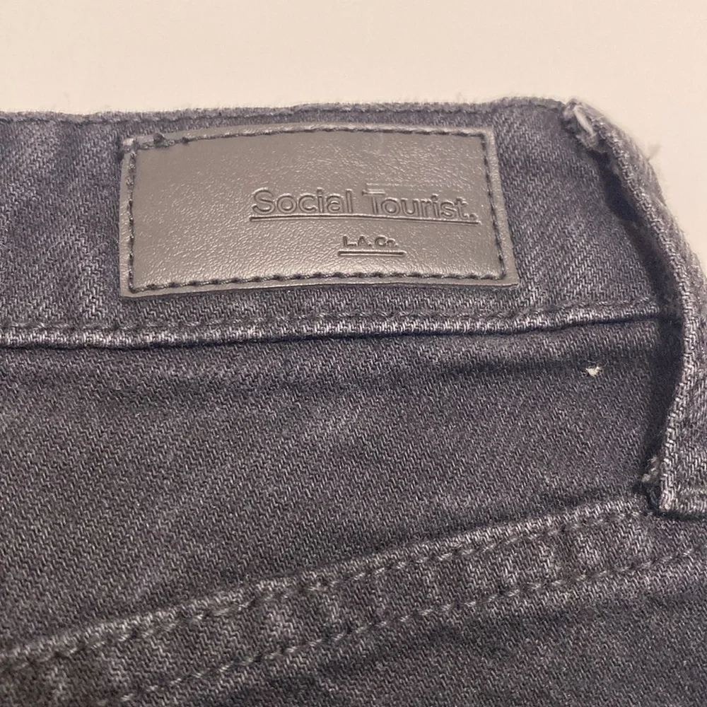 Social Tourist High Rise Ankle Zip Jeans